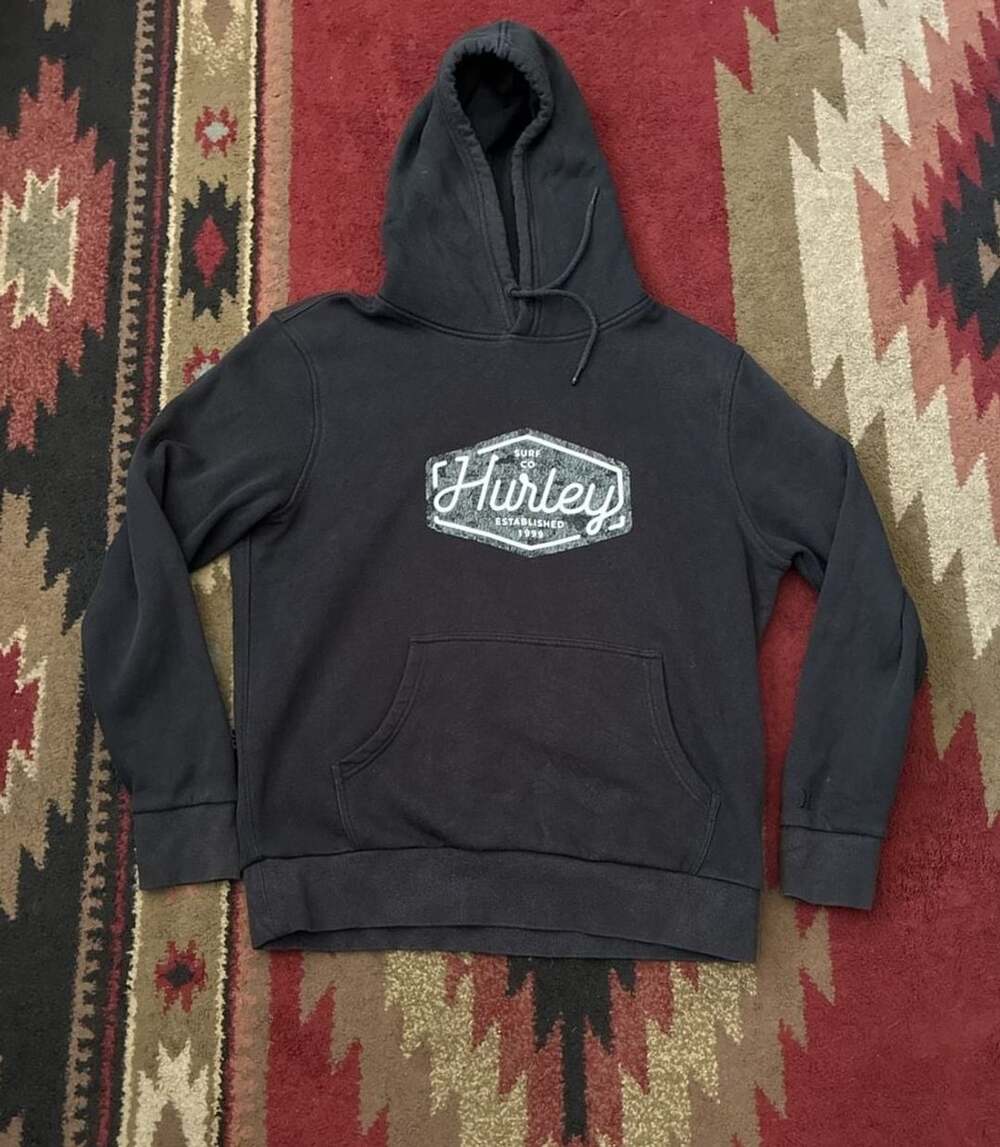 Hurley Surf Co. Established 1999 Black Pullover Hoodie Sweatshirt